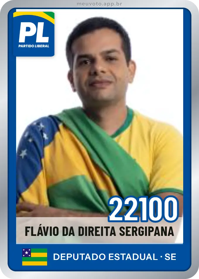 Carta de Flávio da Direita Sergipana, número 22100, PL