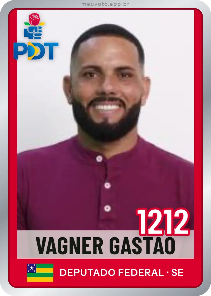 Carta de Vagner Gastão, número 1212, PDT