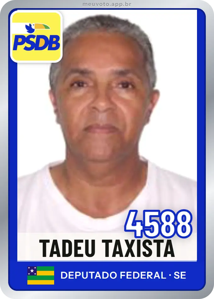 Carta de Tadeu Taxista, número 4588, PSDB
