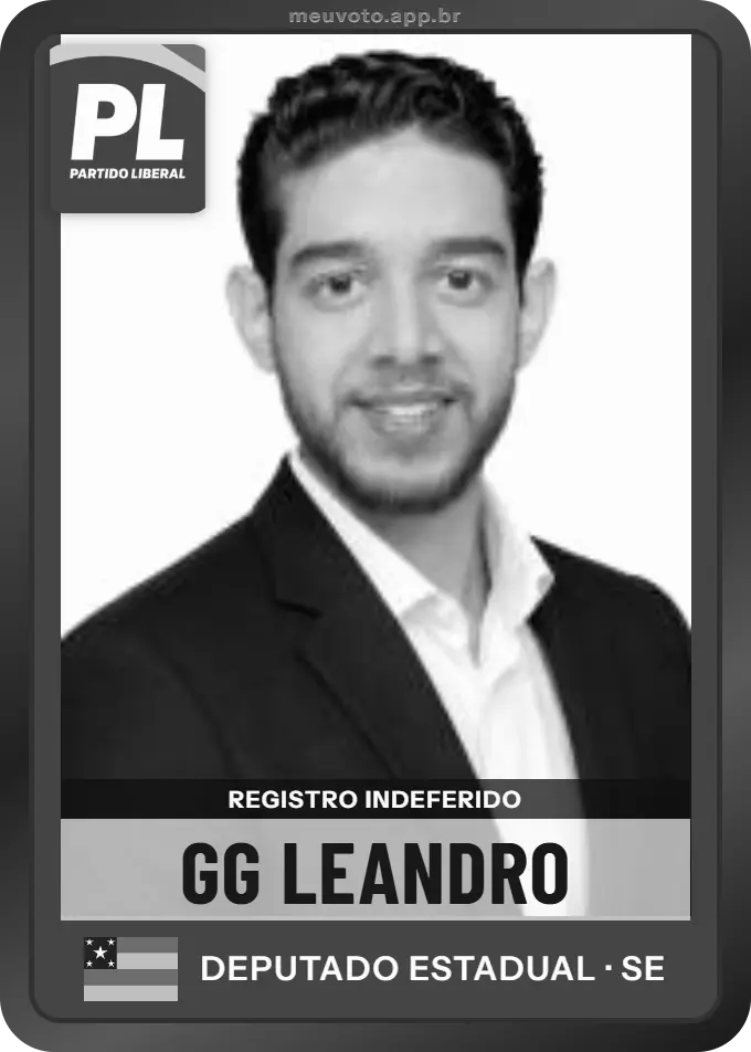 Carta de Gg Leandro, PL. Teve o registro indeferido pelo TSE e não vai à urna.