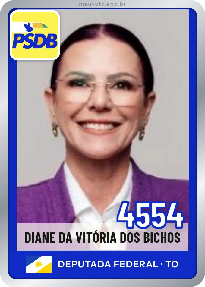 Carta de Diane da Vitória dos Bichos, número 4554, PSDB