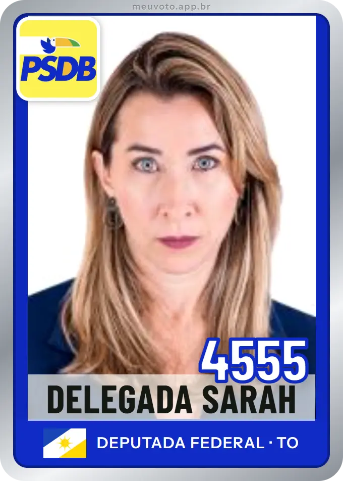 Carta de Delegada Sarah, número 4555, PSDB