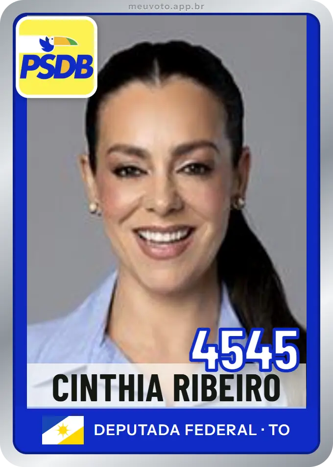 Carta de Cinthia Ribeiro, número 4545, PSDB