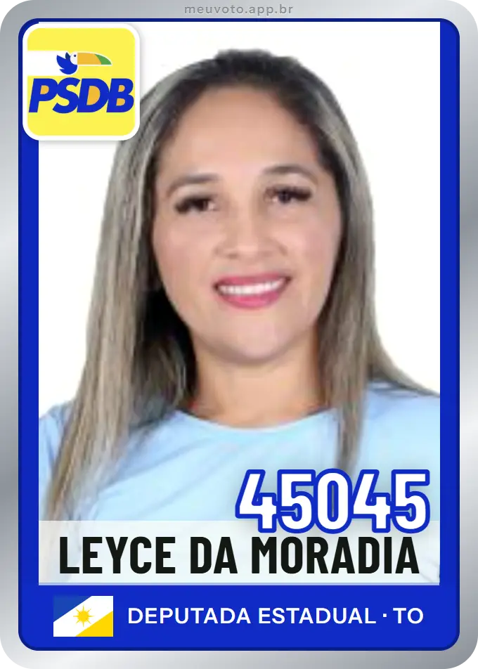 Carta de Leyce da Moradia, número 45045, PSDB