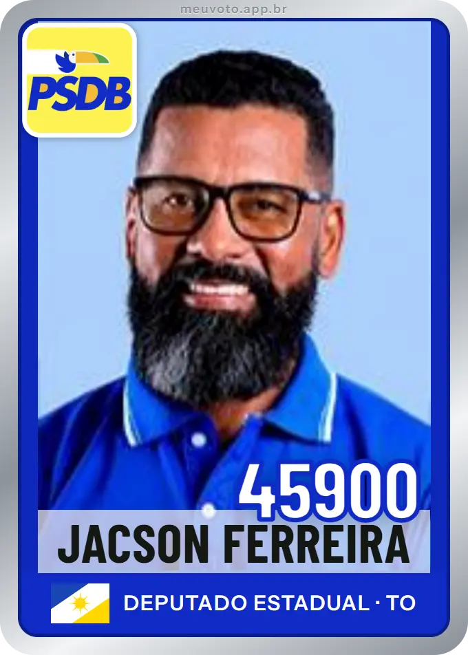 Carta de Jacson Ferreira, número 45900, PSDB
