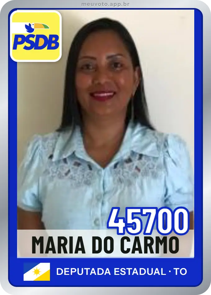 Carta de Maria do Carmo, número 45700, PSDB