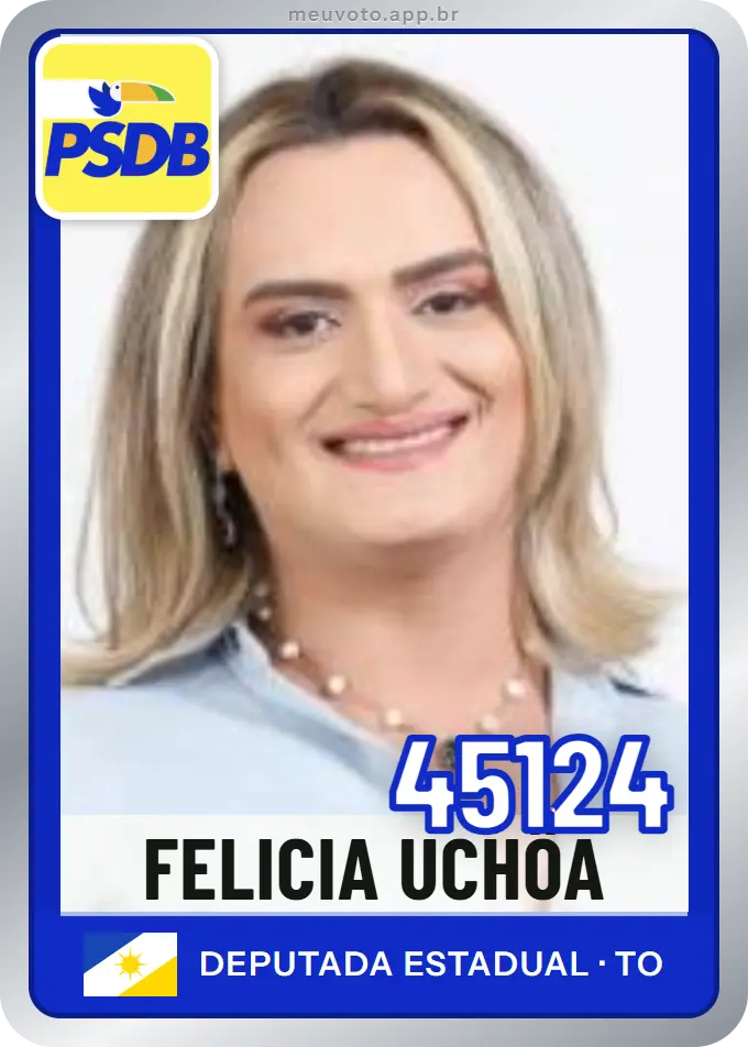 Carta de Felicia Uchôa, número 45124, PSDB