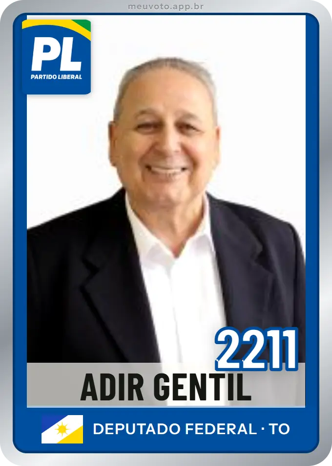 Carta de Adir Gentil, número 2211, PL