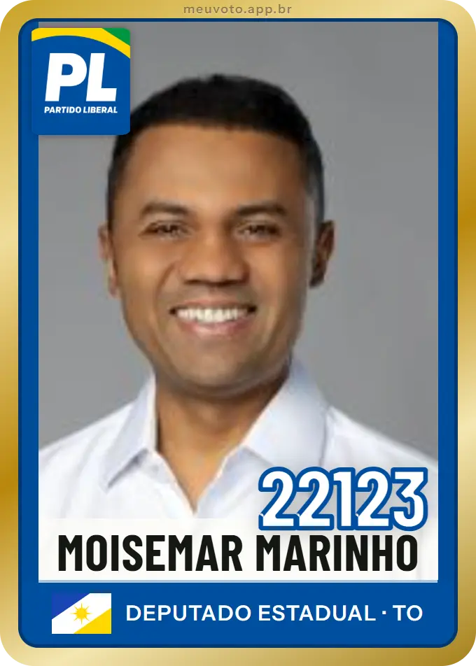 Carta de Moisemar Marinho, número 22123, PL