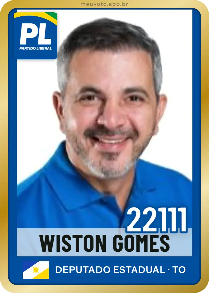 Carta de Wiston Gomes, número 22111, PL