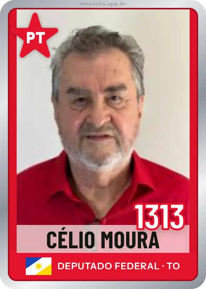 Carta de Célio Moura, número 1313, PT
