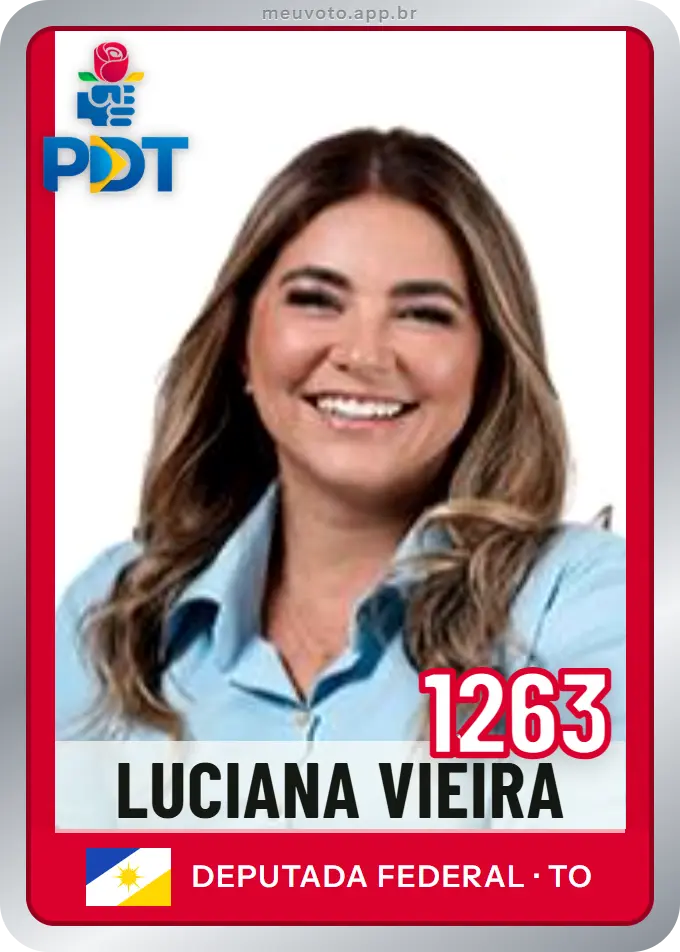 Carta de Luciana Vieira, número 1263, PDT