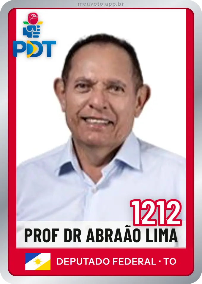 Carta de Prof Dr Abraão Lima, número 1212, PDT