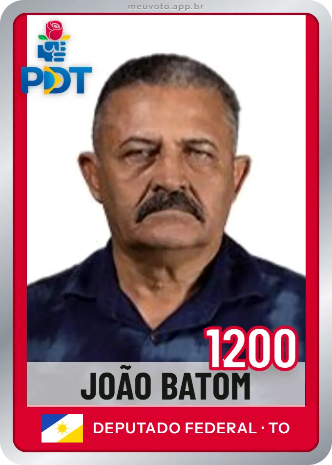 Carta de João Batom, número 1200, PDT
