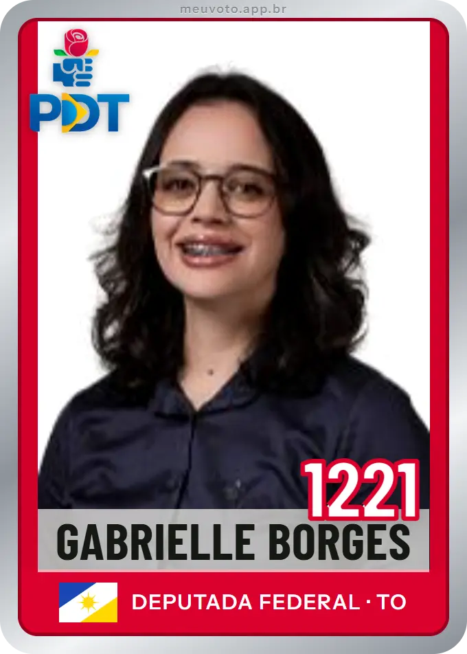 Carta de Gabrielle Borges, número 1221, PDT