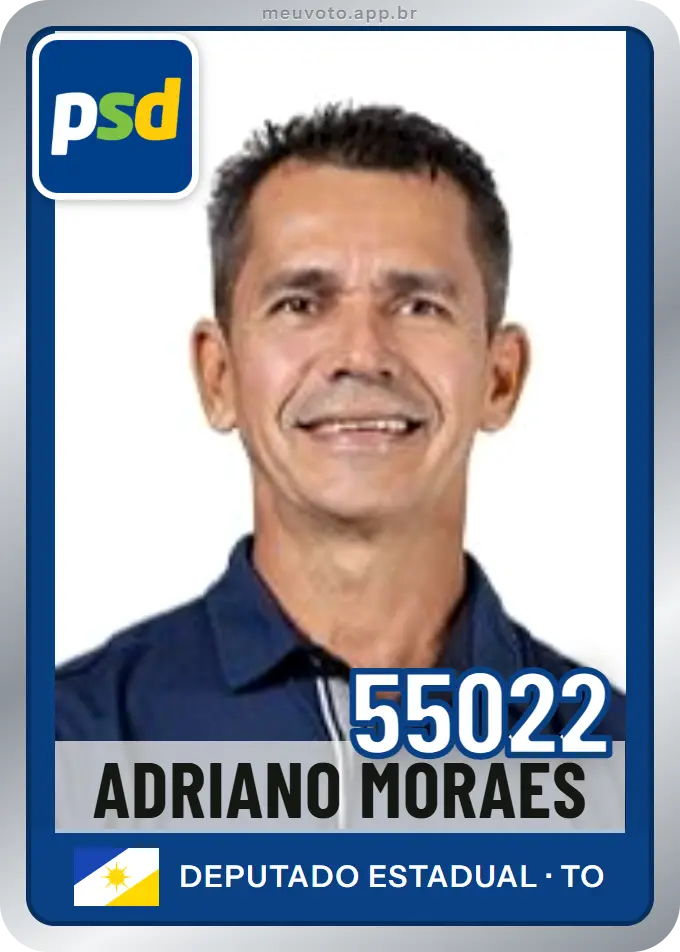 Carta de Adriano Moraes, número 55022, PSD
