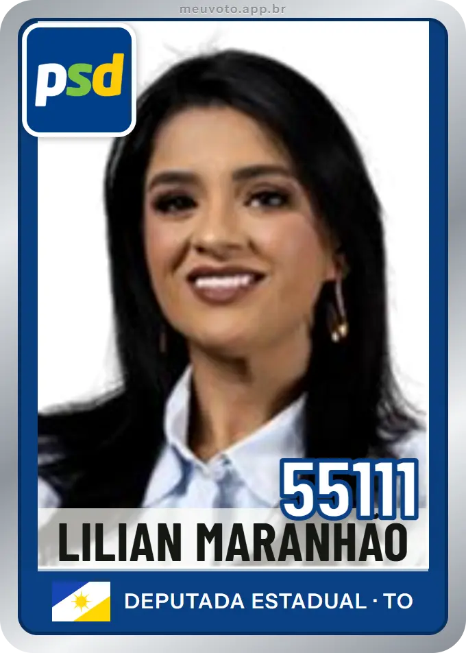 Carta de Lilian Maranhão, número 55111, PSD