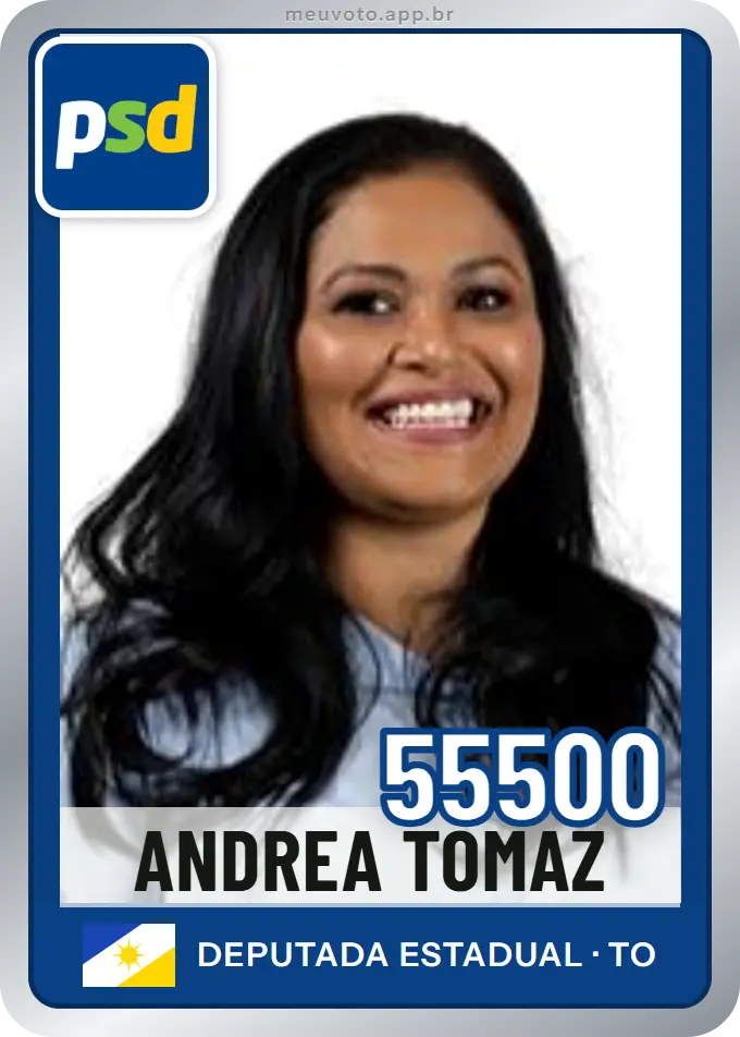 Carta de Andrea Tomaz, número 55500, PSD