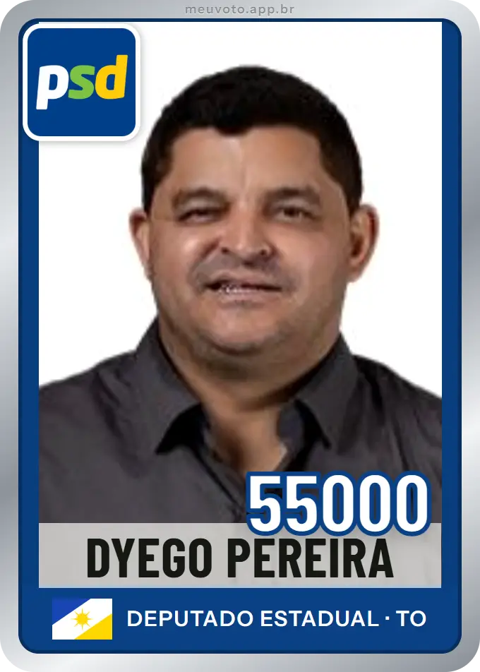 Carta de Dyego Pereira, número 55000, PSD