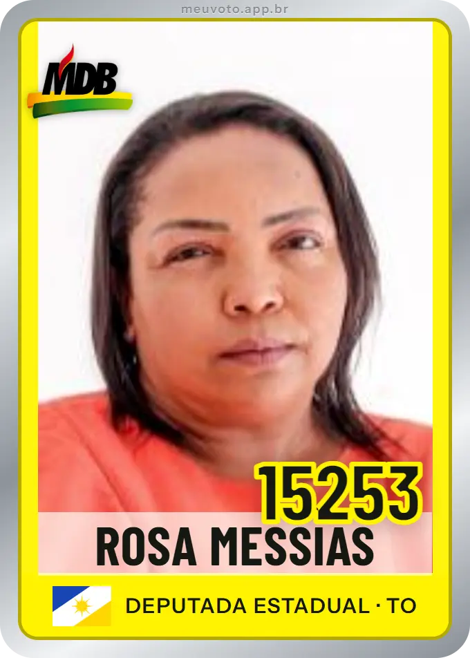 Carta de Rosa Messias, número 15253, MDB