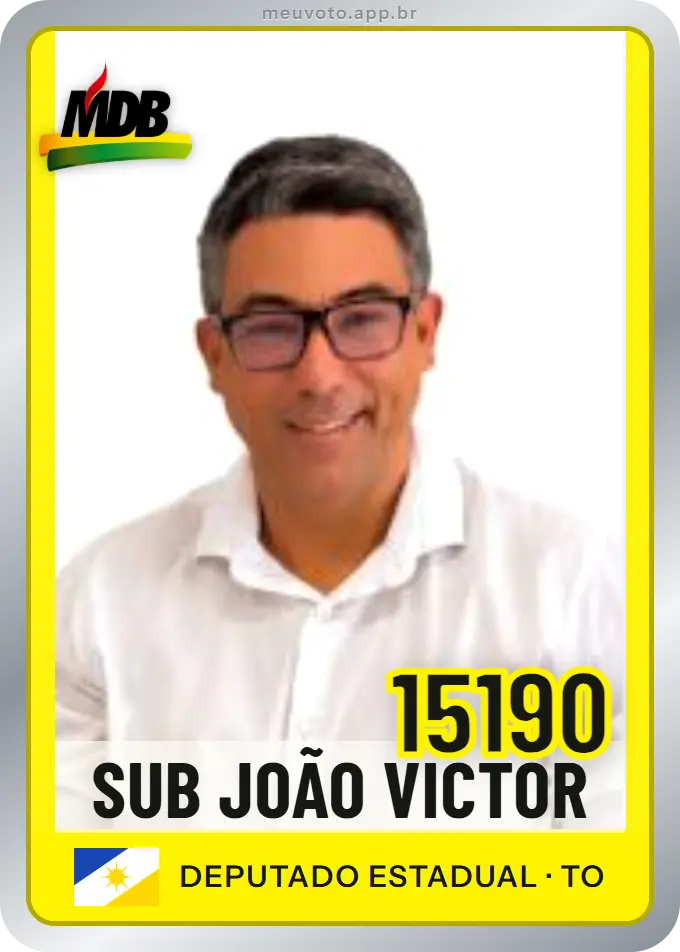 Carta de Sub João Victor, número 15190, MDB