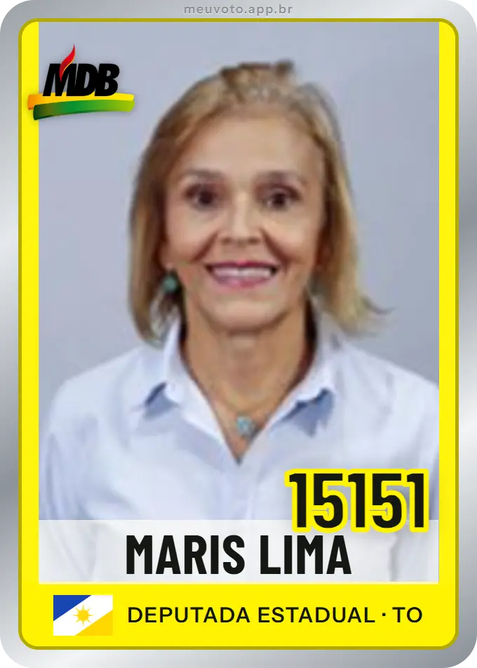 Carta de Maris Lima, número 15151, MDB