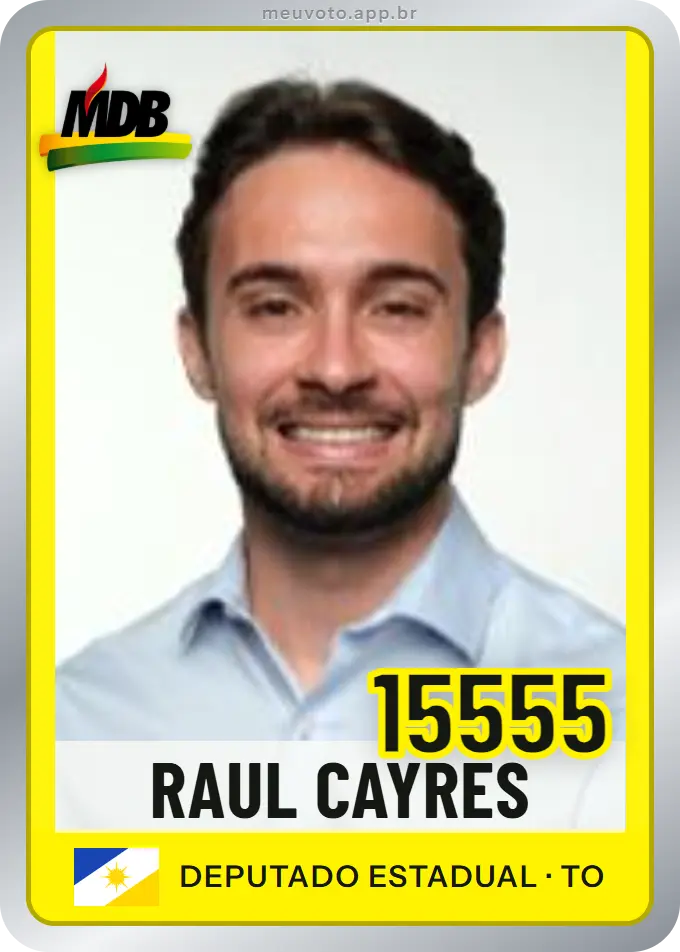 Carta de Raul Cayres, número 15555, MDB