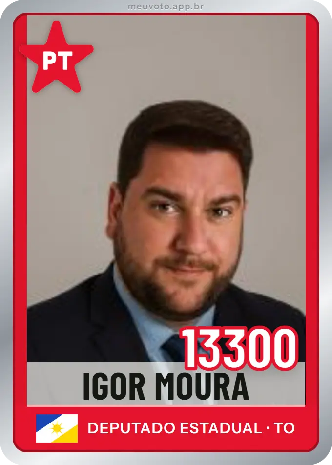 Carta de Igor Moura, número 13300, PT