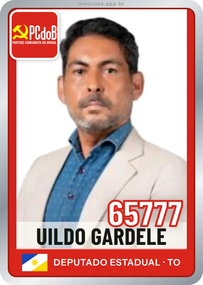 Carta de Uildo Gardele, número 65777, PCdoB