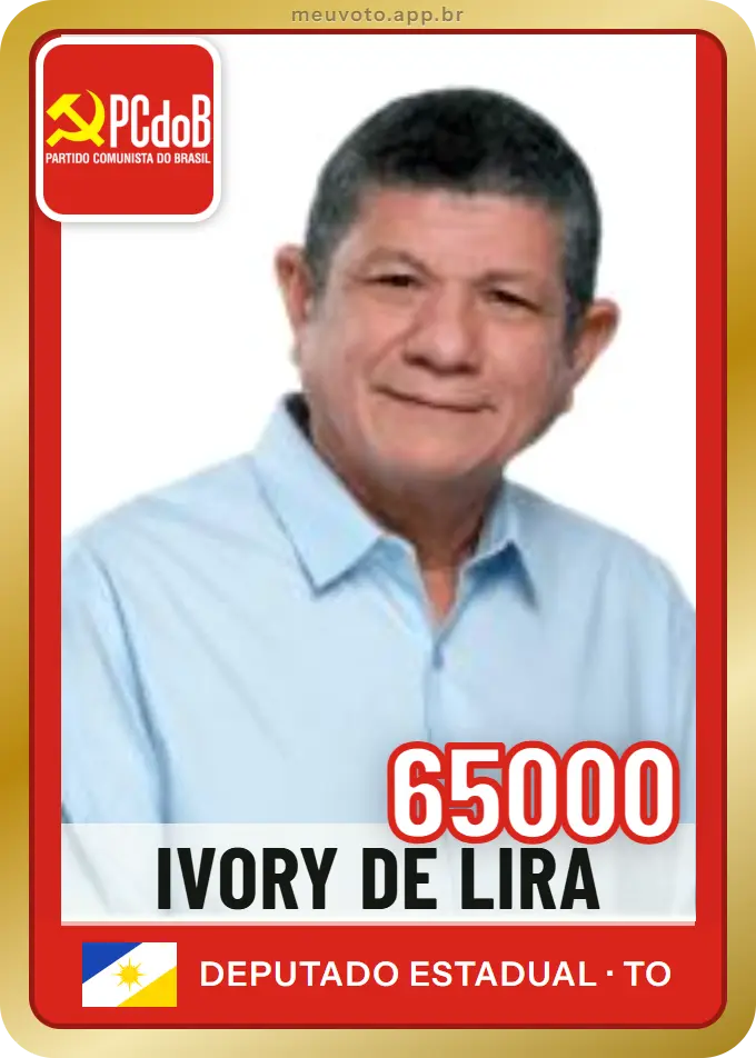 Carta de Ivory de Lira, número 65000, PCdoB