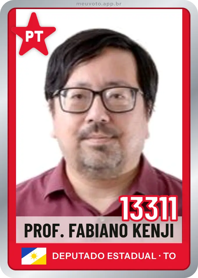 Carta de Prof. Fabiano Kenji, número 13311, PT