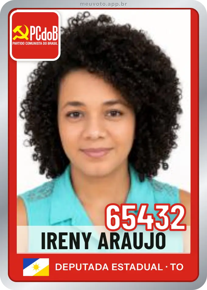 Carta de Ireny Araujo, número 65432, PCdoB