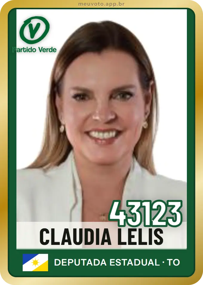 Carta de Claudia Lelis, número 43123, PV