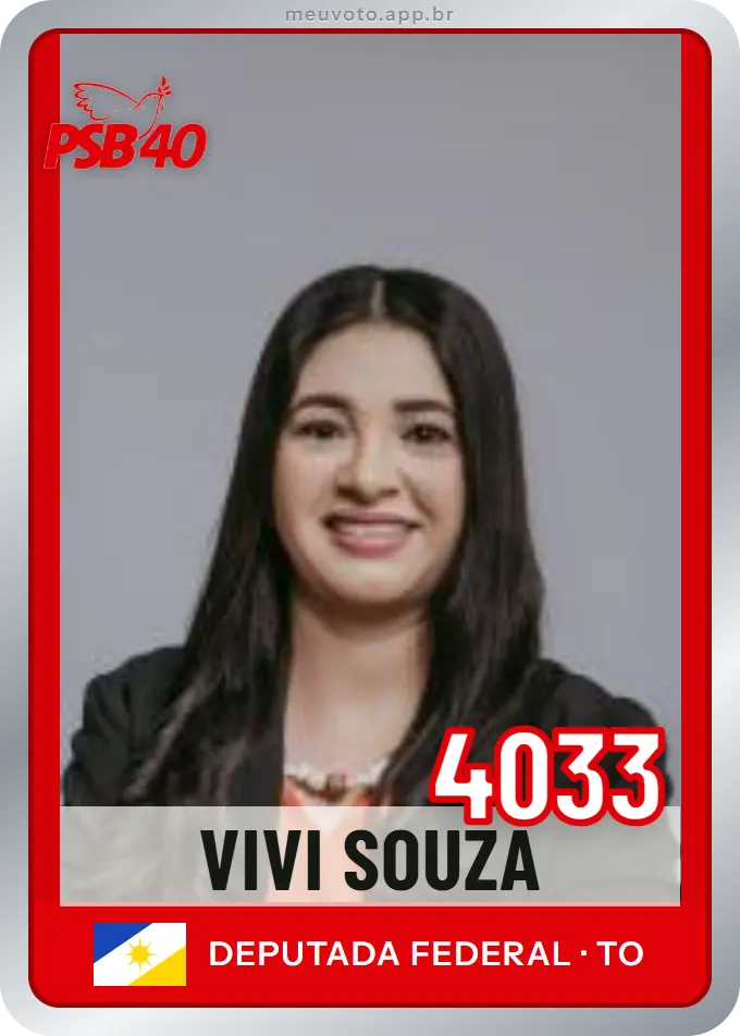 Carta de Vivi Souza, número 4033, PSB