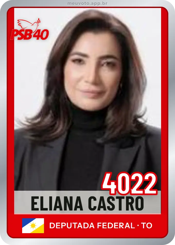 Carta de Eliana Castro, número 4022, PSB