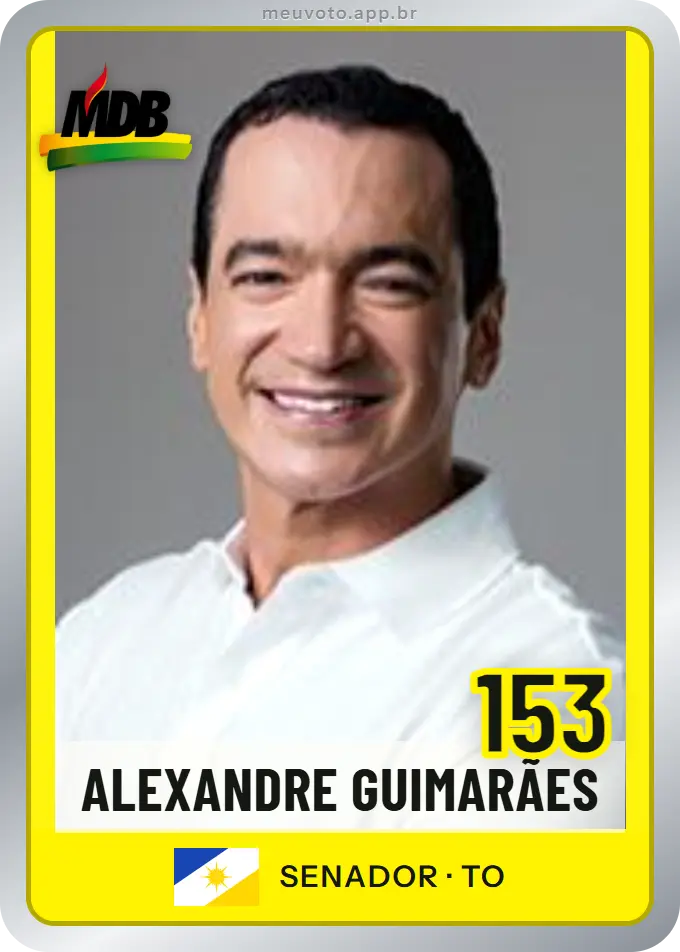 Carta de Alexandre Guimarães, número 153, MDB