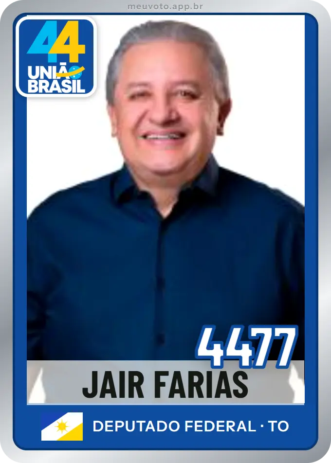Carta de Jair Farias, número 4477, União