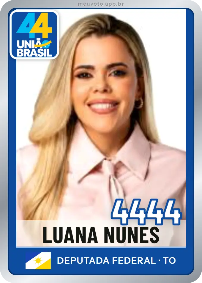 Carta de Luana Nunes, número 4444, União