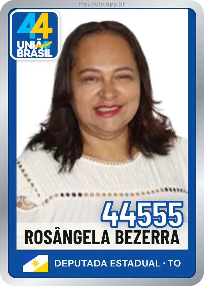 Carta de Rosângela Bezerra, número 44555, União