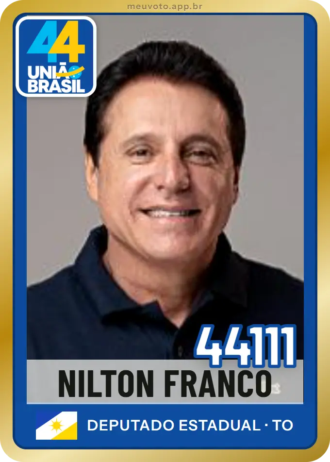 Carta de Nilton Franco, número 44111, União