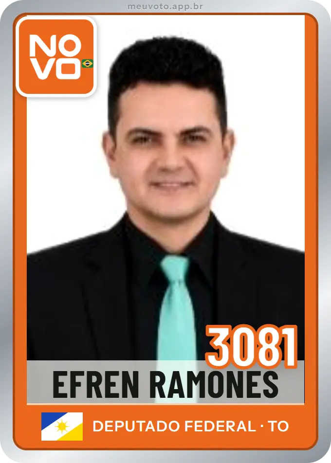 Carta de Efren Ramones, número 3081, Novo