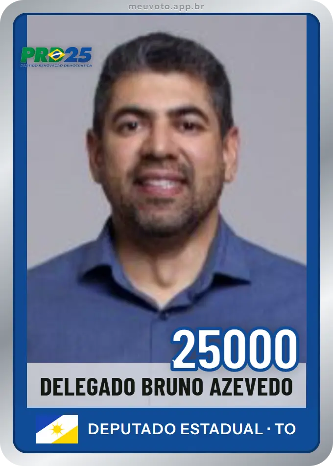 Carta de Delegado Bruno Azevedo, número 25000, PRD