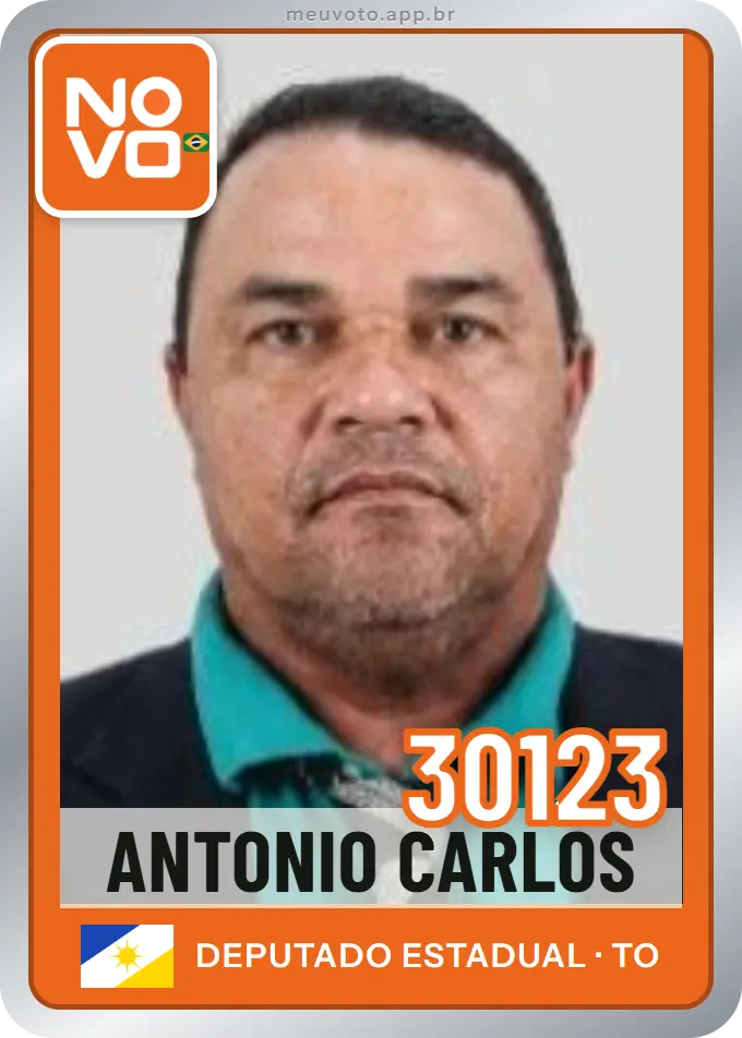 Carta de Antonio Carlos, número 30123, Novo