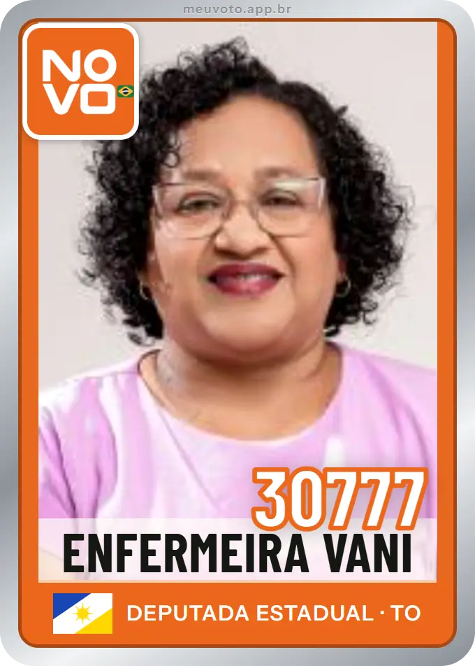 Carta de Enfermeira Vani, número 30777, Novo