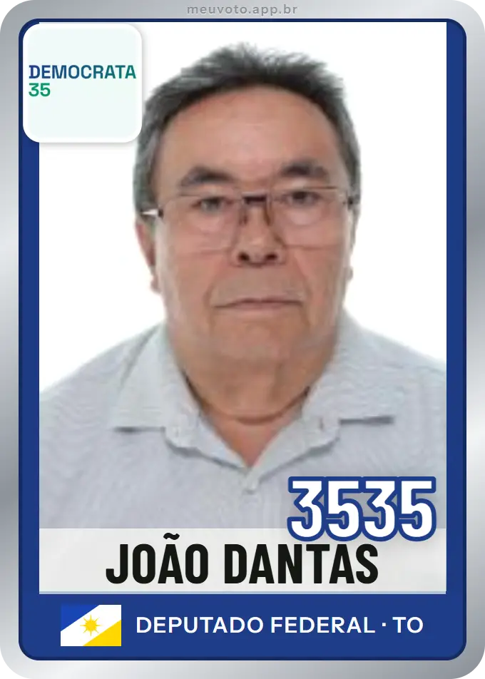 Carta de João Dantas, número 3535, Democrata