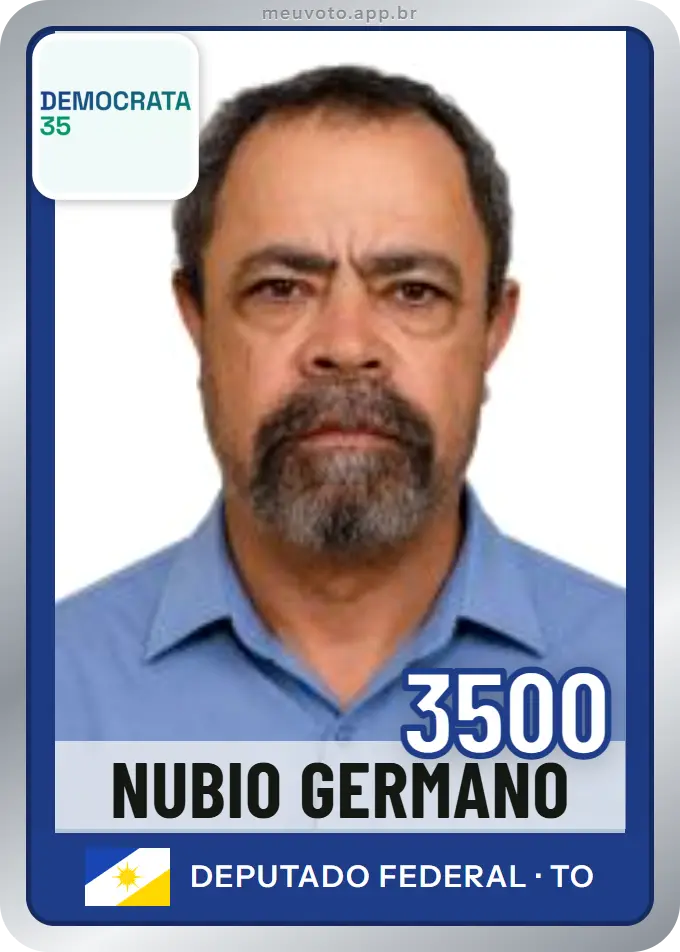 Carta de Nubio Germano, número 3500, Democrata
