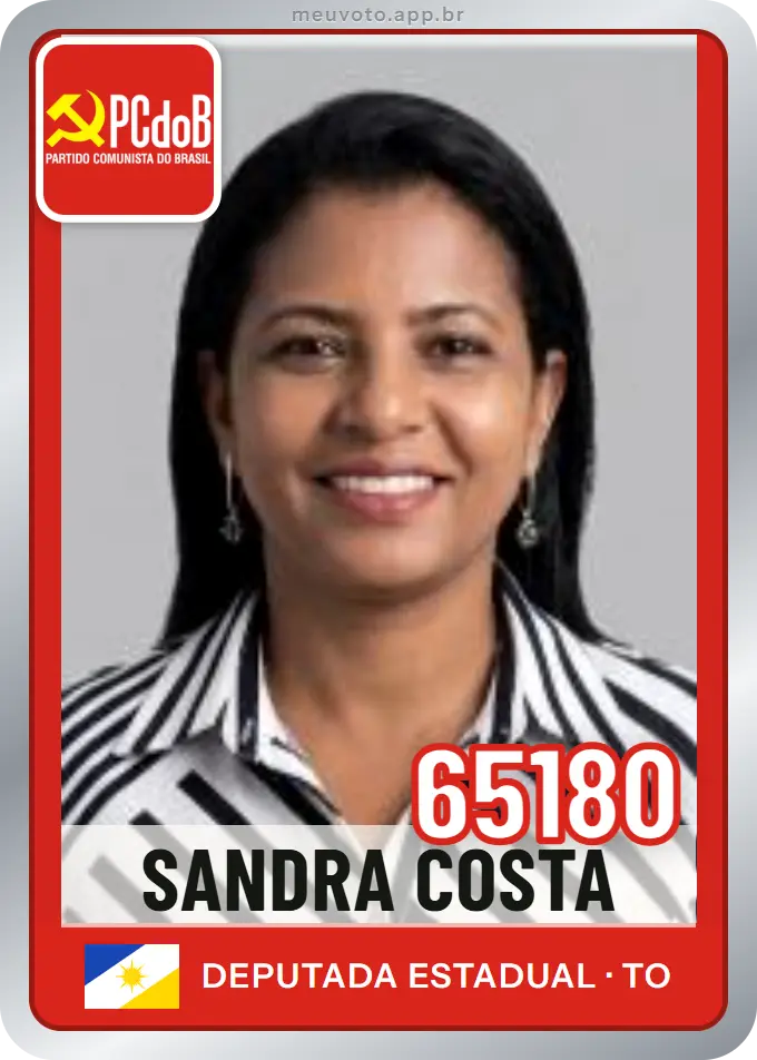 Carta de Sandra Costa, número 65180, PCdoB