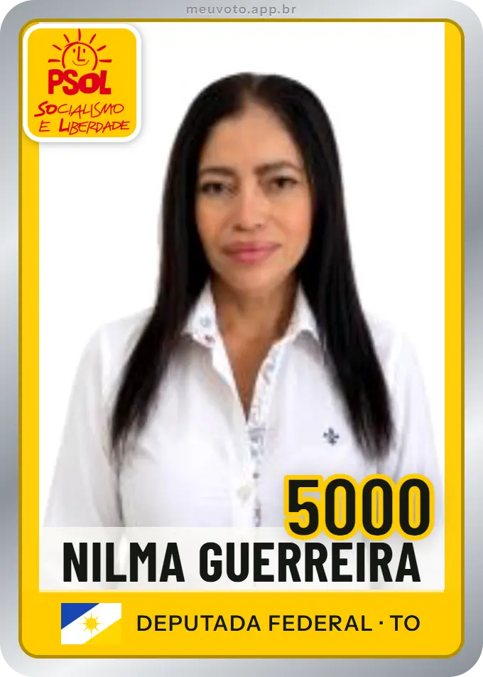 Carta de Nilma Guerreira, número 5000, PSOL