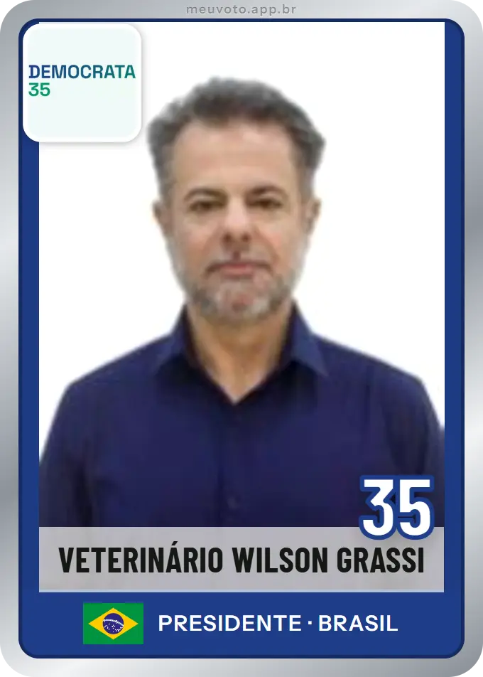 Carta de Veterinário Wilson Grassi, número 35, Democrata