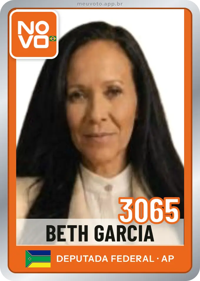 Carta de Beth Garcia, número 3065, Novo